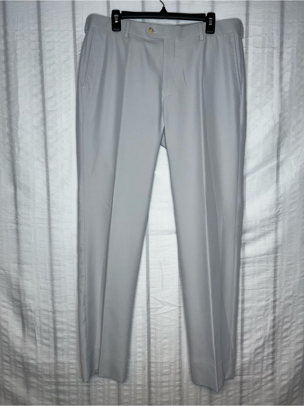 Peter Millar Crown Crafted Surge Performance Trouser Light Gray 36x32 Logo Back